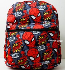Spiderman School Backpack 16" Bag Large Bookbag All Print Marvel Trending