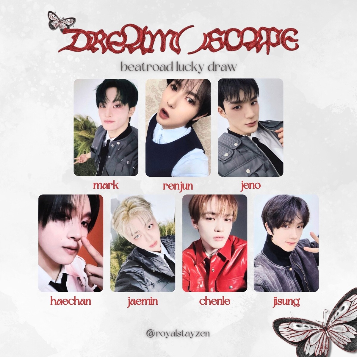 NCT DREAM ALBUM DREAM( )SCAPE BEATROAD LUCKY DRAW EVENT OFFICIAL