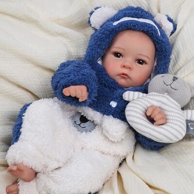 BABESIDE Lifelike Reborn Baby Dolls Boy Tate 17inch Soft Body