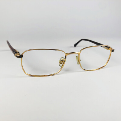 SPECSAVERS Brille MATT GOLD ECKIG Brillengestell MOD: ABGERIEBEN