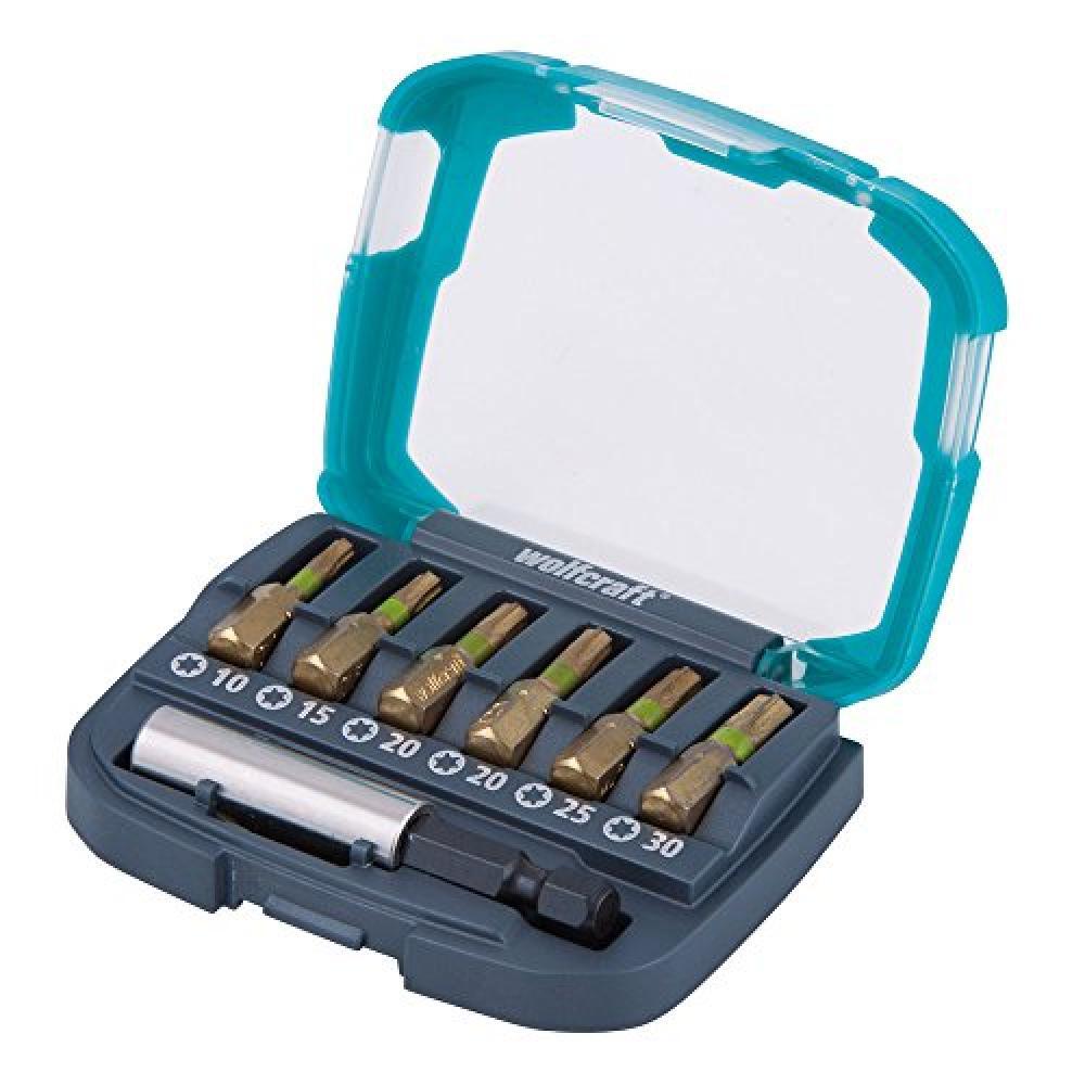 Wolfcraft 2963000 Bit-box con Inserti Phillips PH 1 - PH 2 - PH 3 e Pozidriv PZ