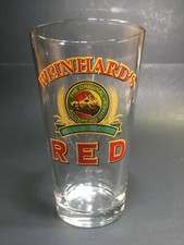 HENRYS WEINHARDS RED BEER PINT GLASS BEER BLUE BOAR ALE Barware breweriana 