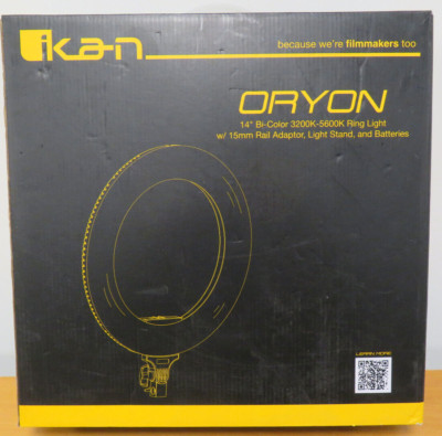 iKan RLB40-M Oryon 14'' Bi-Color 3200K-5600K Ring Light Phone Kit w- bag & remote