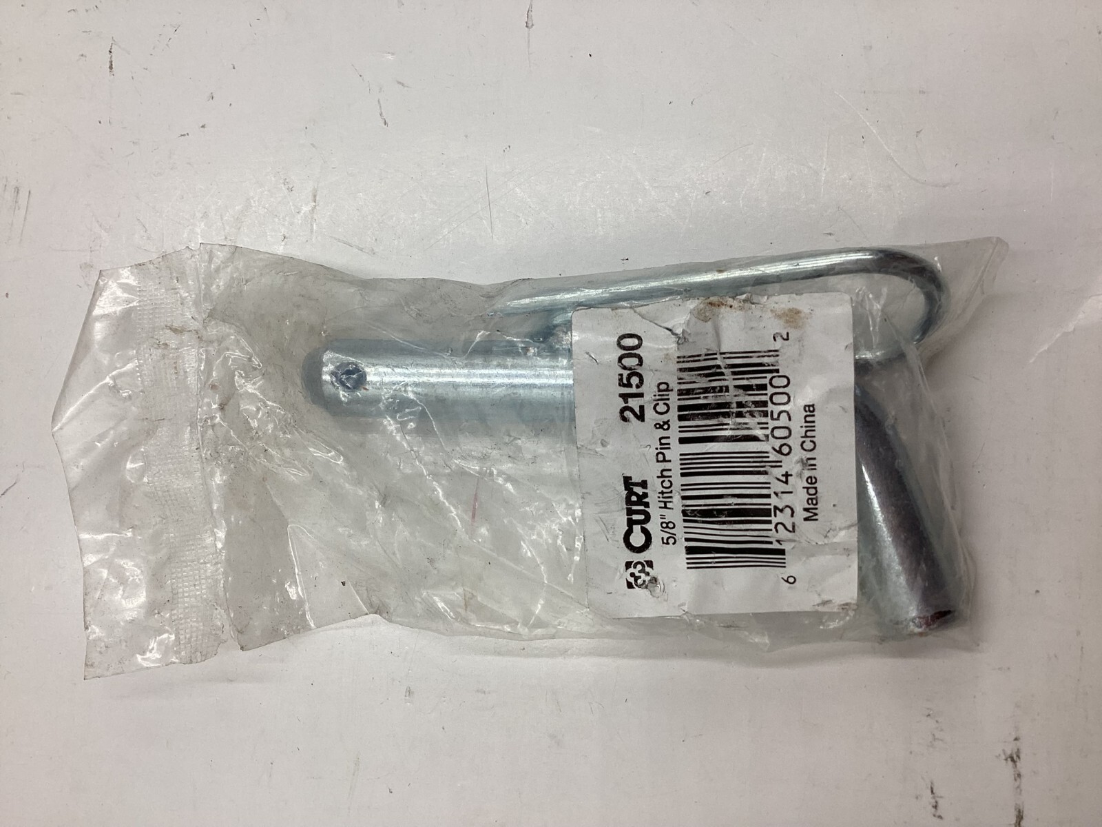 (QTY 8) Curt 5/8" ZincPlated Hitch Pin & Clip for 2" Receiver, 21500