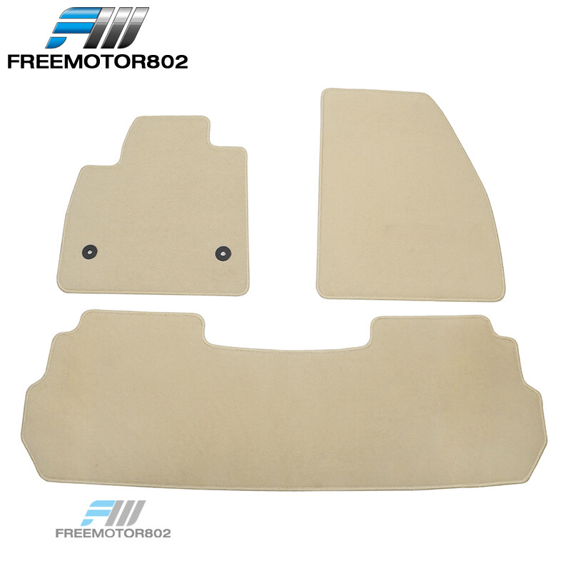 Fits 1724 Cadillac XT5 Beige Nylon Floor Mats Front Back Carpets Guard