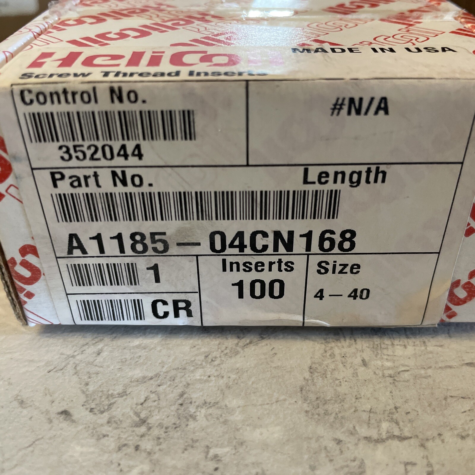 Helicoil A118504cn168 Helical Insert 304ss 440 Pk100 for sale online