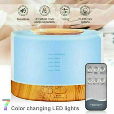 DIFFUSORE DI AROMI UMIDIFICATORE AROMATERAPIA 500ML OLI ESSENZIALI TELECOMANDO