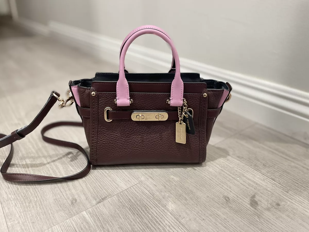 Coach swagger 20 shop in pebble leather