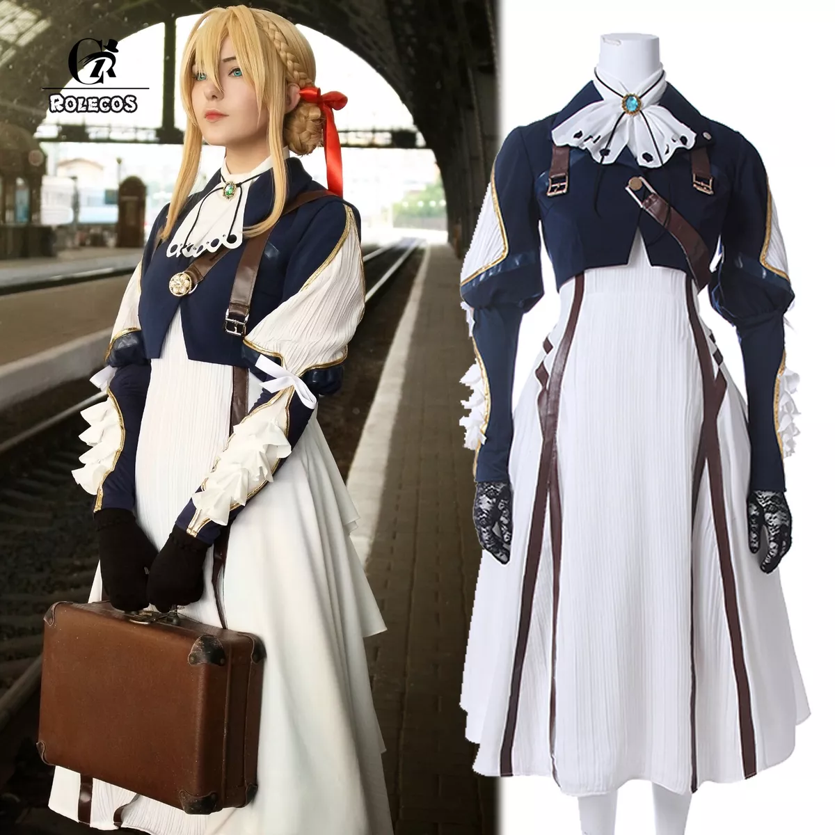 Violet Evergarden Cosplay Costume Anime Cosplay Violet Evergarden Uniform  Dress