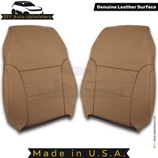 1994-1998 Fits Ford Mustang Front Genuine Leather Seat Top Covers Saddle 1994-1998 Fits Ford Mustang Front Genuine Leather Seat Top Covers Saddle
