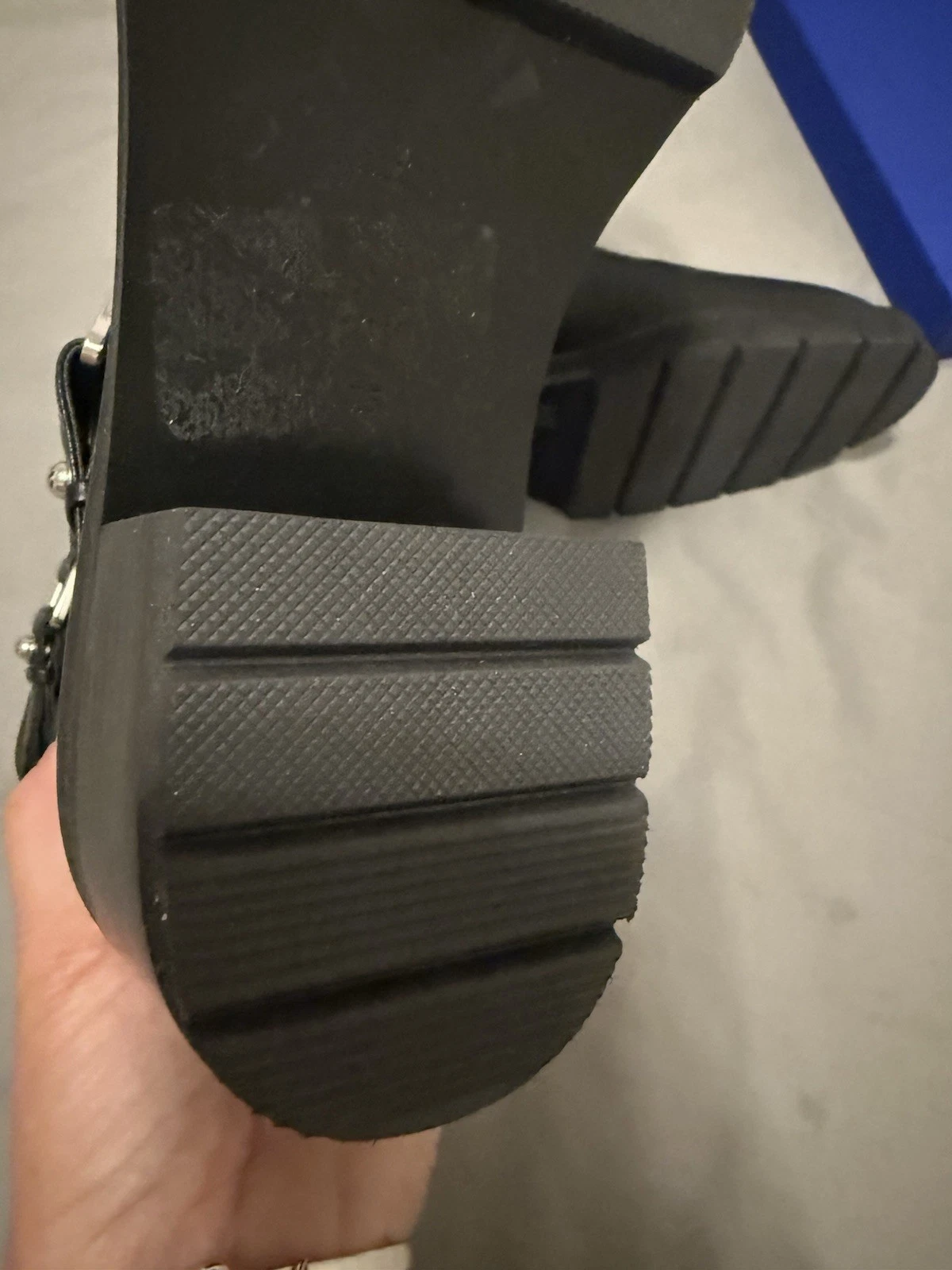 NEW! Stuart Weitzman Black leather biker Boots mid calf size 7.5 US NIB