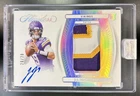 2024 Panini Flawless JJ McCarthy Rookie Patch Auto RC Silver #/20 Vikings
