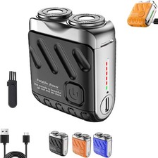 Double Ring Pocket Travel Shaver Mini Men Shaver Portable Beard Razor USB-C IPX7