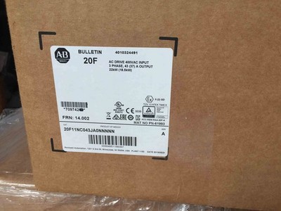 20F11NC043JA0NNNNN PowerFlex Air Cooled 753 AC Drive NEW Allen Bradley