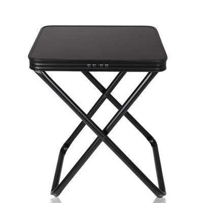 yourGEAR Tavolino 3D Hocker mit Tischplatte Alu Klapphocker Quick Dry Polsterung