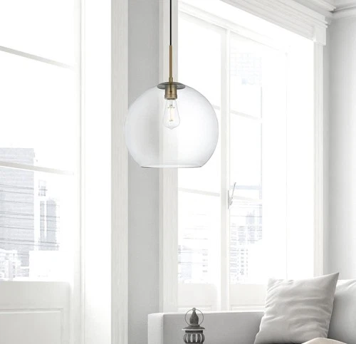 Elegant Lighting LD2216 Baxter 14"W Pendant - Brass - Picture 7 of 10