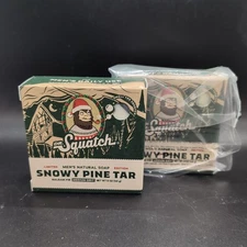 (2 PACK) Dr. Squatch Men's Natural Soap - Snowy Pine Tar, 5 oz