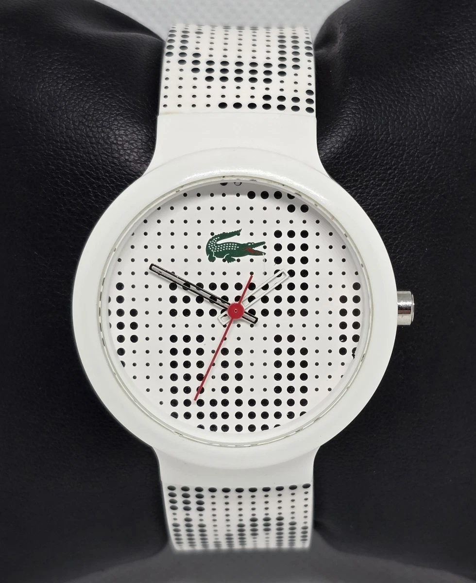 Women\'s Lacoste Trendy White Black Dots Poly Band Watch LC.46.1.29.2224 12 Lacoste Women Plastic Case Wristwatches for sale | eBay main image 4