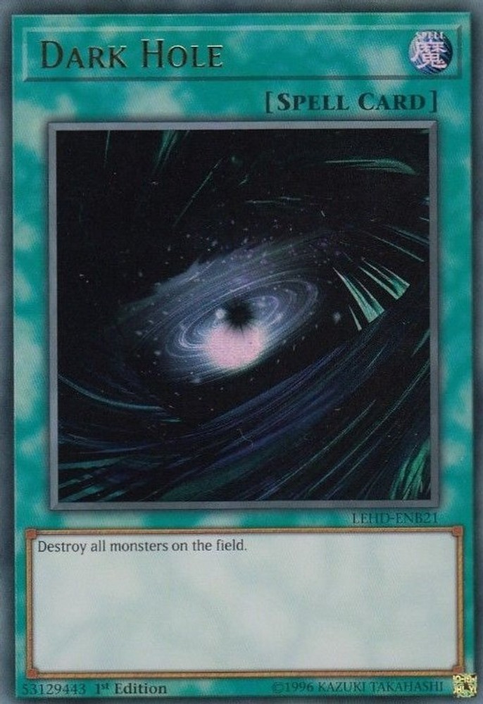 Dark Hole (UR) [LEHD - Ultra Rare - 1st Edition - LEHD-ENB21 Moderately Played]