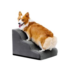 Dog Stairs for Small Dogs and Cats, 16" H 3 Steps Pet Steps Ramp for High Bed...
