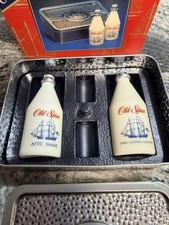 Vtg Old Spice Cologne & After Shave Gift Set 2.5oz Gray Star Tops In Classic Tin