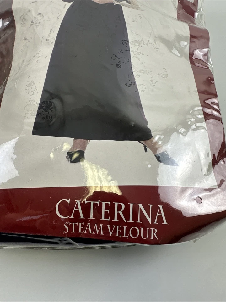 California Costume Caterina Steam Velour Dress Purple Headpiece Womens Medium - Image 4 of 4