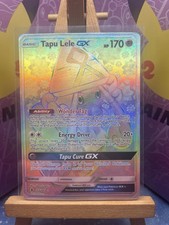 Pokémon TCG Tapu Lele GX Rainbow Secret Rare 155/145 Guardians Rising
