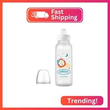 Dr. Brown's Milestones Narrow Sippy Bottle, 100 Silicone Soft Sippy Spout, 8oz/