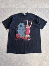 90s Vintage Kansas City Chiefs Joe Montana Salem Black T Shirt Size XL
