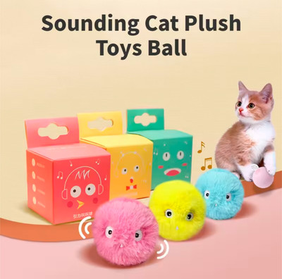 Cat Toys Smart Interactive Ball Catnip Cat Training Toy Pet Playing Ball for Cat