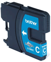 Cartuccia Originale Brother LC-980C (Ciano 260 pagine) - Foto 1 di 1