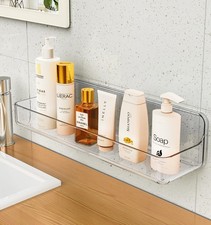 Shower shelves, Adhesive Clear Acrylic Bathroom caddy Organizer