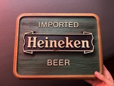 Vintage Imported Heineken Beer unlit sign