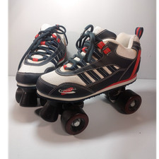 Fireball Quad Roller Skates Size 5 Black White Red MPN DPC 082 06 0208 Z-11