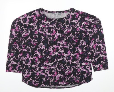 Muskat Damen mehrfarbig Blumenmuster 3/4 Ärmel Jersey T-Shirt Größe 14