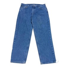 Carhartt B17 DST Relaxed Fit Jeans 38x30 Blue Denim Straight Leg Workwear Pants