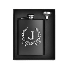 Hip Flasks for Liquor for Men with Initials Monogrammed Gifts for Men J