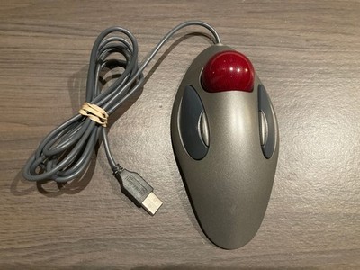 Logitech T-BC21 Wired USB Trackball Mouse Ergonomic 4-Button Tested