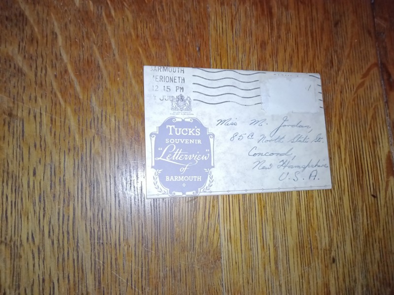 Old 1953 Tuck's Letterview of Barmouth Merioneth Wales Postcard foldout letter