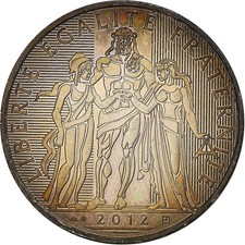 [#1285071] France, 10 Euro, Hercule, 2012, MDP, Silver, MS(63), KM:2073