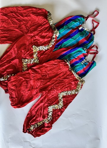 Vintage Dance Costume Lot (15+ pcs) Youth 70s 80s Sequins Tutu Theater Festival