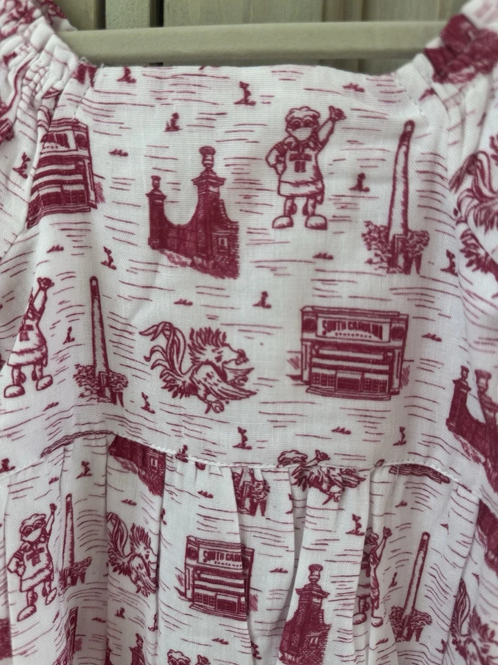 Universidad de Carolina del Sur, Gamecocks, Bebés Niñas, Burbuja Estampada Foto 3 de 4