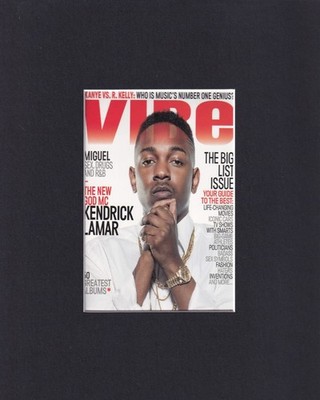8X10'' Matted Print Art Musician Picture: Kendrick Lamar, Vibe