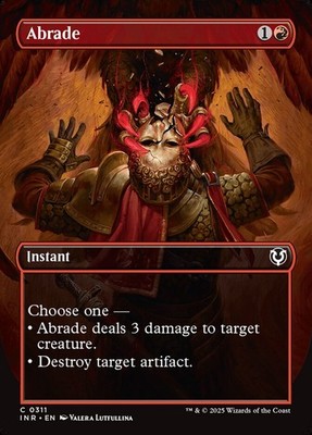 Abrade (Borderless, Full Art) [Innistrad Remastered] #311 NM MTG