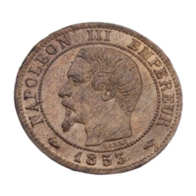 1 Centime 1853 A Napoléon Tête Nue Paris Qualité - Photo 1/4