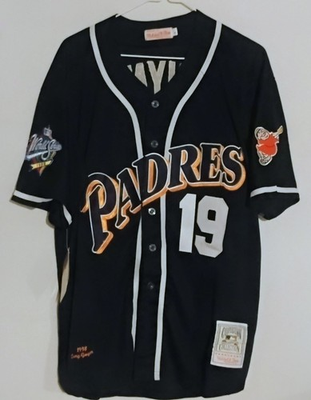 #ad #ad San Diego Padres Tony Gwynn 1998 World Series Jersey Size L $124.95