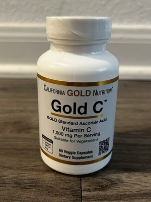 California Gold Nutrition Gold C, USP Grade Vitamin C, 1,000 mg, 60 Veggie Caps
