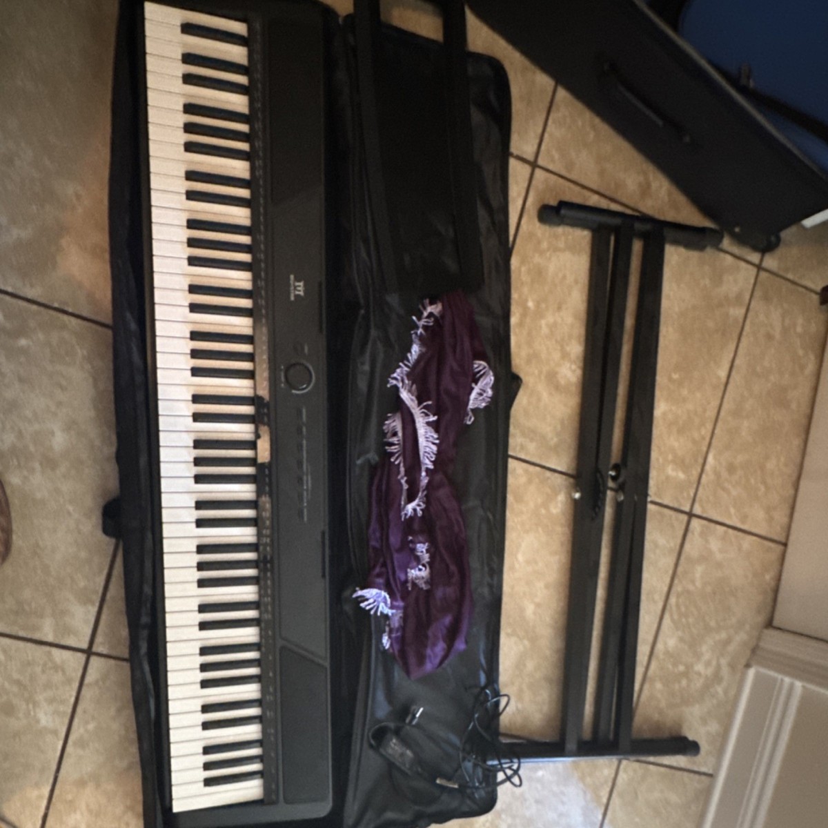 KORG 電子ピアノB1 88鍵 Korg B1 88-Key Portable Digital Piano Black with Stand and Cover