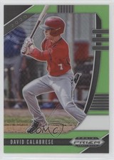2020 Panini Prizm Draft Picks Lime Green Prizm 67/75 David Calabrese #PDP82 0w8
