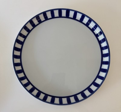 Dansk Arabesque Blue Wheel  Dinner Plate  11'' HTF